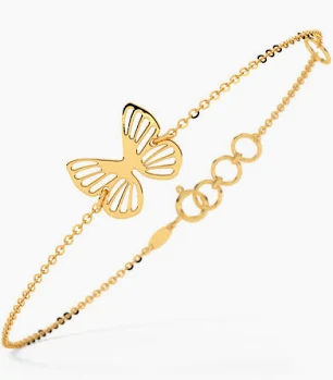 Cutout Butterfly Gold Bracelet